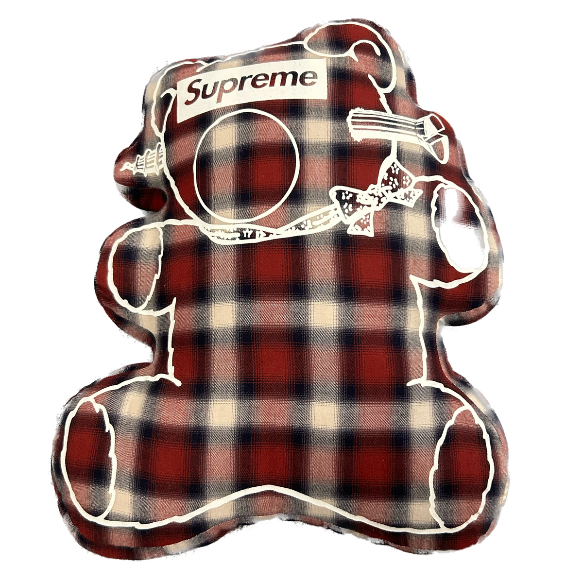 Supreme Undercover Plaid Bear Cushion – Trading Desk